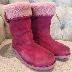UGG Callie Suede Fur Tall Boot